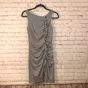 Joseph Ribkoff Black and white striped dress